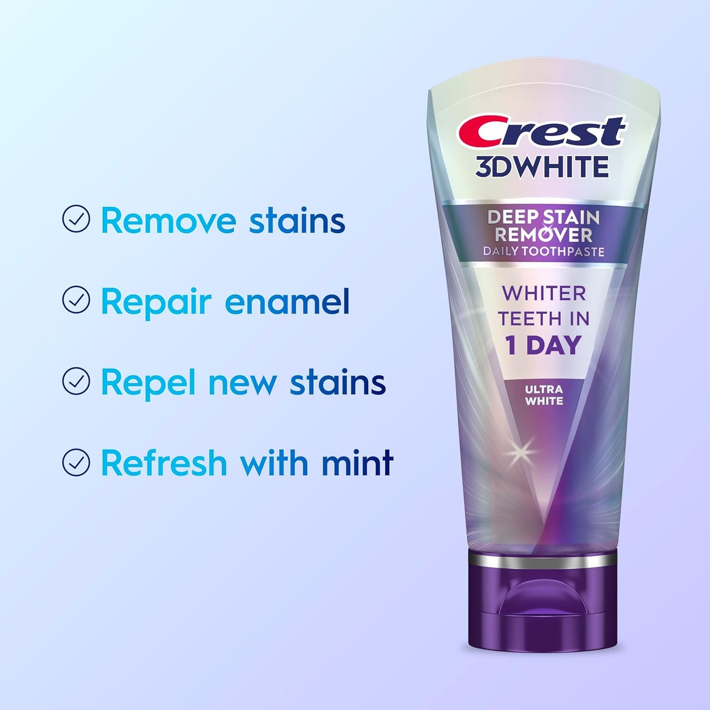 Crest 3DWhite Brilliance Deep Stain Remover Ultra White Toothpaste - 2.1oz