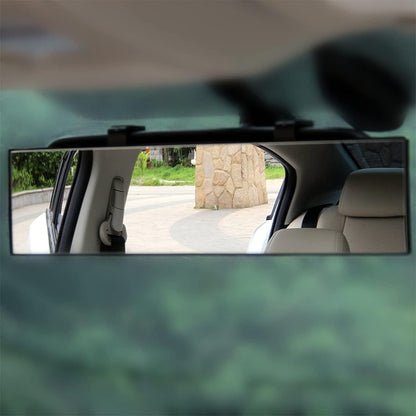 Car Rearview Mirrors, Shock Resistant Interior Clip-on Panoramic Rear View Mirror for Car, Wide Viewing Range, 12 inch HD Universal Use for Cars, SUVs, Trucks, Vehicles (White)